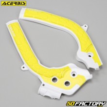 Protezioni ecrãio KTM EXC-F 250, 350 (2017 - 2019), SX-F 250, 350, 450 (2016 - 2018)... Acerbis  X-Grip bianco e giallo