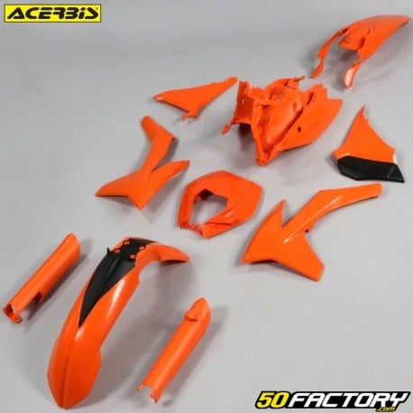Kit carenado KTM EXC, EXC-F 125, 200, 250, 300... (2012 - 2013) Acerbis naranja