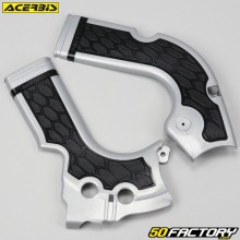 Honda CRF XNUMX R (XNUMX - XNUMX), XNUMX R (XNUMX - XNUMX) protetores de quadro Acerbis X-Grip  cinza e preto