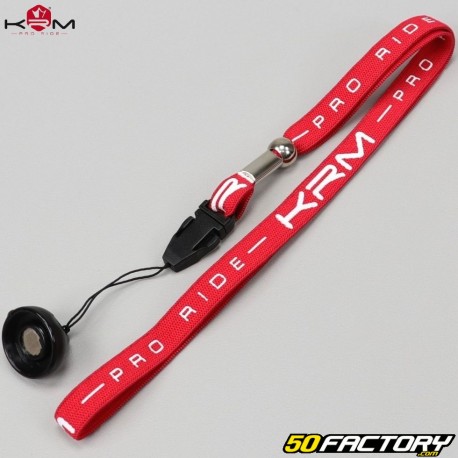 Lanière de coupe circuit aimanté KRM Pro Ride rouge