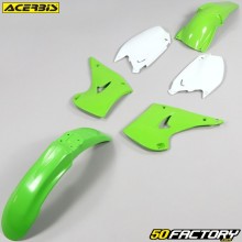 Kit de plásticos Kawasaki KX XNUMX, XNUMX (XNUMX - XNUMX) Acerbis  verde e branco