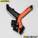 Frame protectors KTM EXC, EXC-F 150, 250, 300, 350, 450, 500 (since 2020) Acerbis  X-Grip black and orange