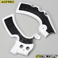 Frame guards Kawasaki KXF 450 (2009 - 2018) Acerbis  X-Grip white and black