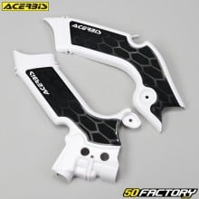 Protetores de quadro Kawasaki KX, KXF XNUMX XNUMX (desde XNUMX), XNUMX (desde XNUMX) Acerbis X-Grip  branco e preto