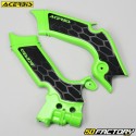 Protectores de cuadro Kawasaki KX, KXF 250 4 (desde 2021), 450 (desde 2019) Acerbis  X-Grip verde y negro