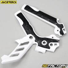 Protectores de cuadro KTM EXC 125, 250... (2012 - 2014), SX-F 250, 350, 450 (2011 - 2015)... Acerbis  X-Grip blanco y negro