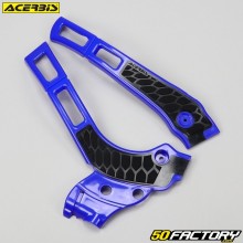 Frame protectors Yamaha YZ, WR 125, 250 (since 2006) and Fantic XE, XX (since 2021) Acerbis  X-Grip blue and black