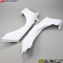 Cubiertas de radiador Yamaha YFZ 450 (antes de 2014) Polisport blancos