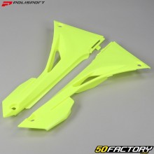 Plaques latérales supérieures Honda CRF 250, 450 R (depuis 2018) Polisport jaunes fluo