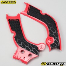 Protector de chasis cubre cuadro Honda CRF 250, 300 R, RX (2020 - 2021), 450R, RX (2019 - 2020) Acerbis  X-Grip rojo y negro