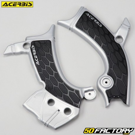 Frame protectors Yamaha YZF 250 (since 2021), 450 (since 2018), WR-F 250 ... Acerbis  X-Grip gray and black