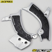 Protectores de chasis cubre cuadro Yamaha YZF 250 (desde 2021), 450 (desde 2018), WR-F 250 ... Acerbis  X-Grip gris y negro