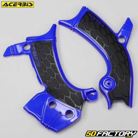 Frame protectors Yamaha YZF 250 (since 2021), 450 (since 2018), WR-F 250 ... Acerbis  X-Grip blue and black