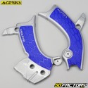 Protections de cadre Yamaha YZF 250 (depuis 2021), 450 (depuis 2018), WR-F 250... Acerbis X-Grip grises et bleues