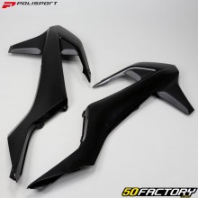 Protectores de radiador KTM SX 125, 150, SX-F 250, 350, 2016... (2018 - XNUMX) Polisport negro