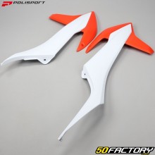 Carenagens dianteiras KTM SX, SX-F... 125, 150, 250... (desde 2019) Polisport laranja e branco