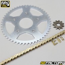 Kit de corrente reforçada MH RYZ 11x52x126, Peugeot XP7, Rieju MRT...50 Fifty dourado