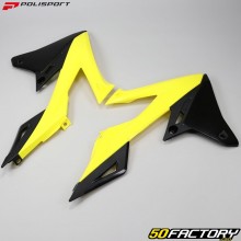 Ouïes de radiateurs Suzuki RM-Z 250 (depuis 2019), 450 (depuis 2018) Polisport jaunes et noires