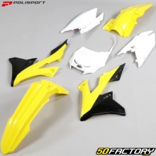 Kit de carenagens Suzuki RM-Z 250, 450 (desde 2018) Polisport amarelo e branco