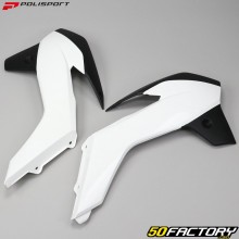 Carenados delanteros KTM SX 85 (2013 - 2017) Polisport en blanco y negro