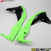 Kawasaki KXF 250 Radiator Gills (2017 - 2020) Polisport verde e preto
