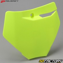 Placa frontal KTM SX 125, 250, 450, SX-F 2019... (2022 - XNUMX) Polisport amarillo fluorescente