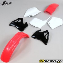 Kit de plástico Honda CR XNUMX R (XNUMX - XNUMX), XNUMX (XNUMX - XNUMX) UFO  vermelho e branco