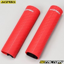 Protectores de horquilla superiores Acerbis caucho rojo