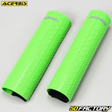 Upper fork guards Acerbis green rubber