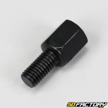 Adaptador de espejo retrovisor 8 mm estándar hacia 8 mm estándar negro