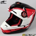 Casco cross Alpinestars s-M5 raggio nero e rosso