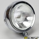 Round headlight motorcycle, moped, coffee racer Ø130mm chrome