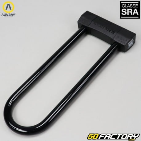 Fechadura em U aprovada SRA Auvray Black Edition 85x310 mm