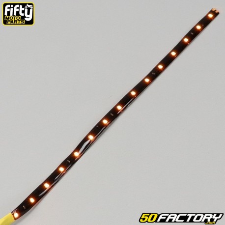 Striscia led gialla di 15 cm con connettore Fifty