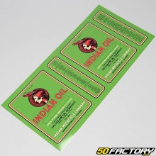 Green Indian Oil Oil Can Sticker 2L
