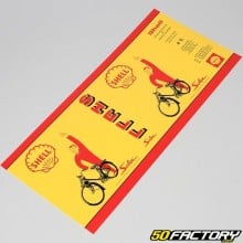 Sticker de bidon d'huile Shell Solex 2L