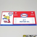 Adesivo de lata de óleo Esso 2 scooter Vespa 2L