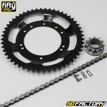 Chain kit 11x52x106 Ø98 mm Peugeot 103 (Grimeca rim) Fifty