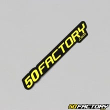 Sticker 50 Factory 6 cm yellow