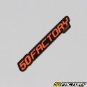 Sticker 50 Factory 6 cm orange