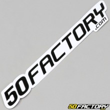 Sticker 50 Factory 12 cm blanc
