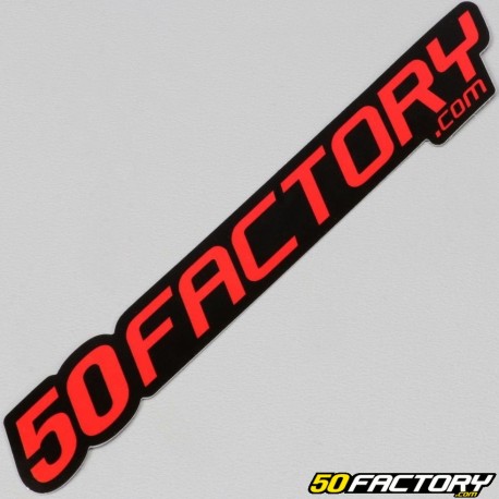 Sticker 50 Factory 12 cm red