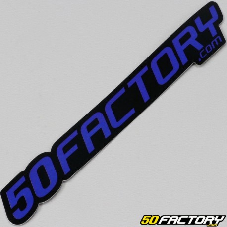 Sticker 50 Factory 12 cm bleu