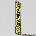 Sticker 50 Factory 12 cm jaune