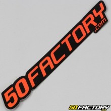 Sticker 50 Factory 12 cm orange