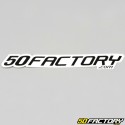 Sticker 50 Factory 18 cm white