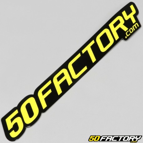 Sticker 50 Factory 18 cm jaune
