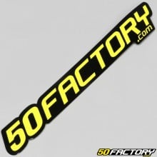 Pegatina 50 Factory 18 cm amarilla