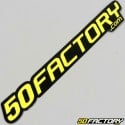 Sticker 50 Factory 24 cm jaune