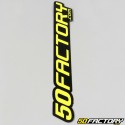 Sticker 50 Factory 24 cm jaune